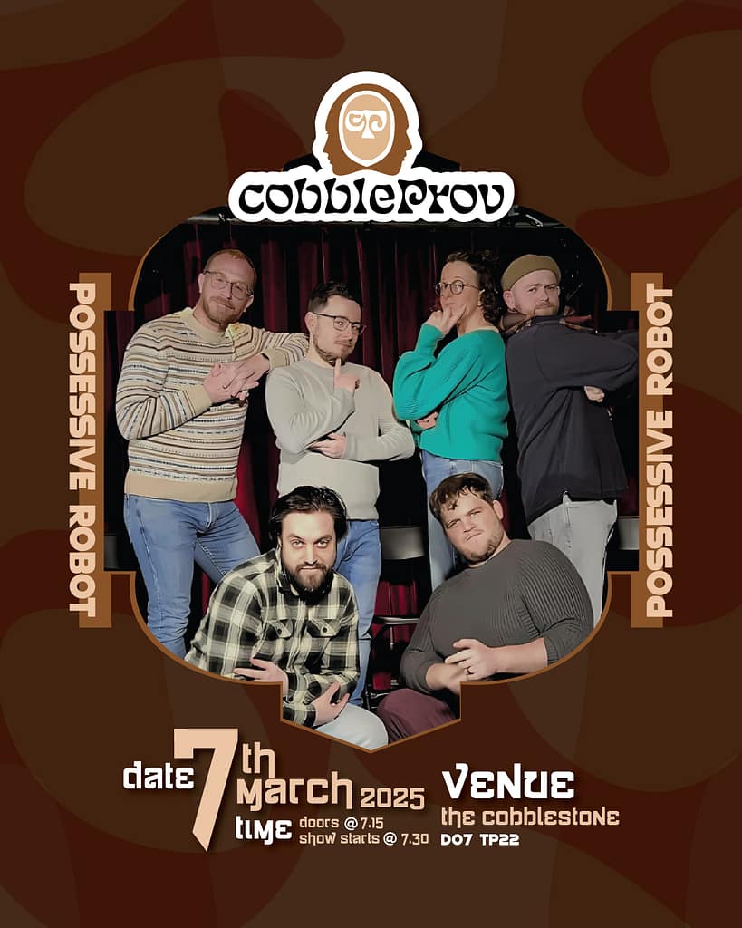 poster for posessive robot improv group